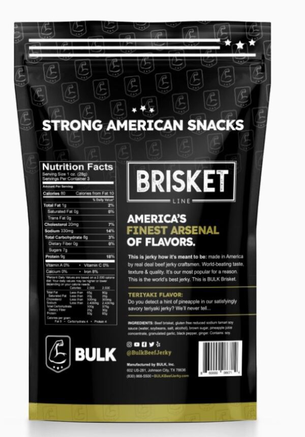 Organic Brisket Beef Jerky (TX) - Image 3